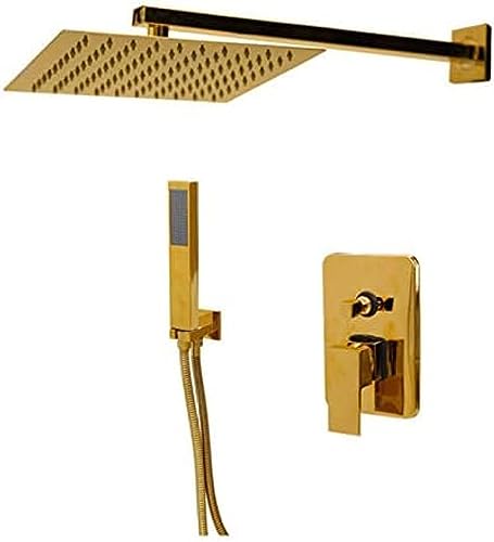 8 Zoll Goldene Platte Feste Messingwand Deckenhaltermontage Badezimmer Duschschuhe Set Heighaut Handheld Badewanne Mixer Tap Wasserhahn Wasserhahn 8 Zoll Goldene Platte Feste Messingwand Deckenhaltermontage Badezimmer Duschschuhe Set Heighaut Handheld Badewanne Mixer Tap Wasserhahn Wasserhahn von ZCHZCS
