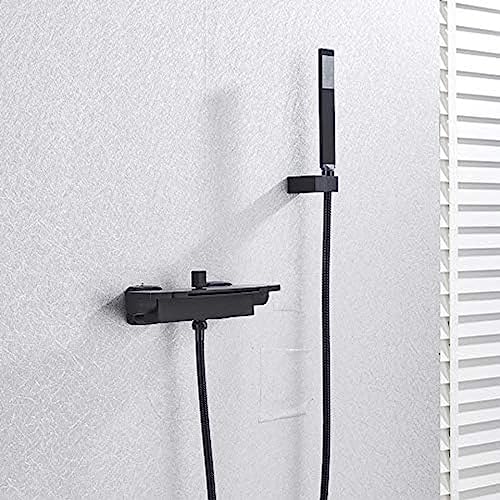 Badezimmer Badewanne Wasserhahn Eingriff Wasserfall Ausgussmischer Hahn Mit Hand Duschwand, Badewaschbeermaßen Badewanne Wasserhahn Wassermischer von ZCHZCS