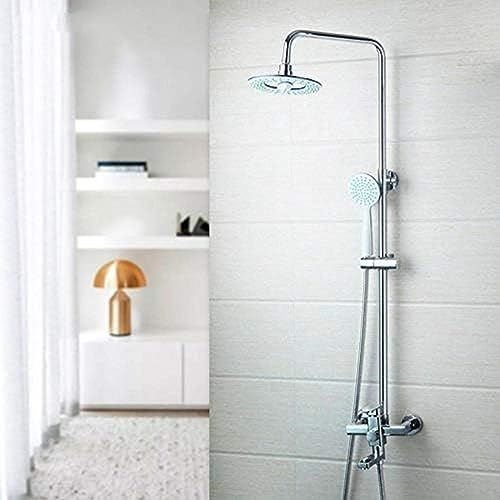Badezimmer Chrom Runde 8 Zoll Niederschlag Duschkopf Handheld Duscharmaturen -Set Badewanne Mixer Tap Plastik Handschuhe Sets Badezimmer Chrom Runde 8 Zoll Niederschlag Duschkopf Handheld Duscharmaturen -Set Badewanne Mixer Tap Plastik Handschuhe Sets von ZCHZCS