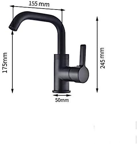 Becken Wasserhahn 360 Rotationsdeck Montiertes Waschbecken Wasserhahn Eingriff Kran Kaltem Heißmixer Tap-Pushed Gold von ZCHZCS
