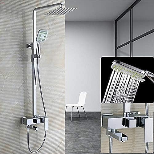 Chrom -Messing 10 "Regen Duschkopf Wasserhahn Wanne Spout Mixer Tap Hand Sprayer Duschsäule Chrom -Messing 10 "Regen Duschkopf Wasserhahn Wanne Spout Mixer Tap Hand Sprayer Duschsäule von ZCHZCS