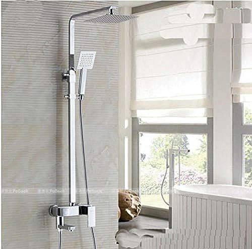 Chrom -Messing Regen Dusche Wasserhahn Set Badewanne Duschmischer Tap Duschsäule Tap Duschsäule Chrom -Messing Regen Dusche Wasserhahn Set Badewanne Duschmischer Tap Duschsäule Tap Duschsäule von ZCHZCS