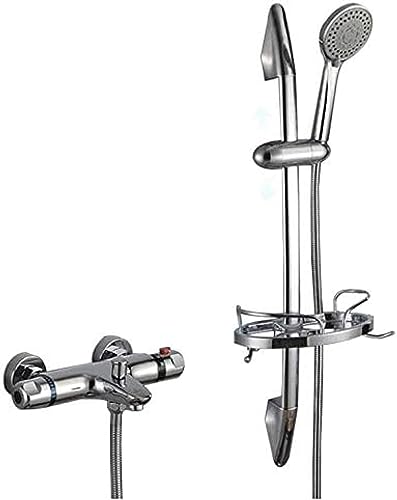 Duscharmaturen -Set Badezimmer Thermostatischer Wasserhahn Chrom -Finish -Mixer Mit/ABS -Handheldstange Rack Duschwand Montiert Duscharmaturen -Set Badezimmer Thermostatischer Wasserhahn Chrom -Finish -Mixer Mit/ABS -Handheldstange Rack Duschwand Montiert von ZCHZCS