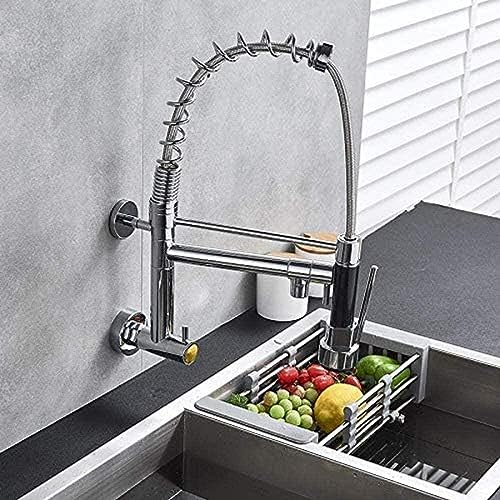 Faucet Chrome Rubber Kitchen Faucet Wall-Mounted Thermostat Faucet 360 Degree Swivel Drop-Down Sprinkler Faucet Faucet Chrome Rubber Kitchen Faucet Wall-Mounted Thermostat Faucet 360 Degree Swivel Drop-Down Sprinkler Faucet von ZCHZCS