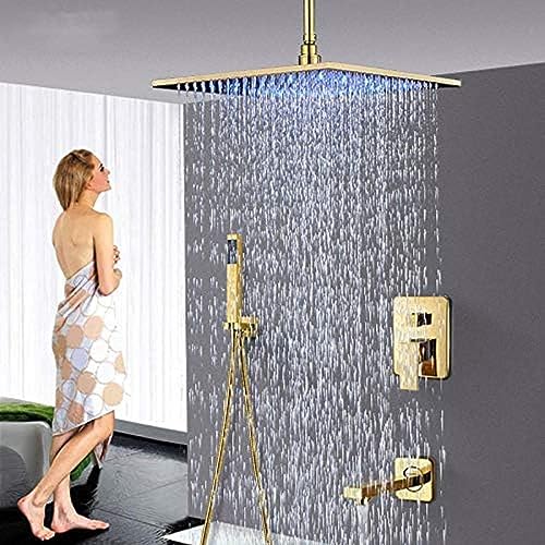 Klassiker Antikes Messing Wandmontierter Dusch Set Wasserhahn 8-Zoll-Duschkopf Feste Messinghandschieber Klassiker Antikes Messing Wandmontierter Dusch Set Wasserhahn 8-Zoll-Duschkopf Feste Messinghandschieber von ZCHZCS