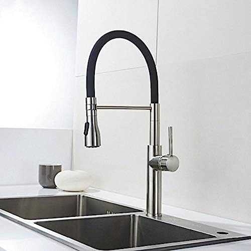 Küche Wasserhahn Messing Küche Kabel Rotieren 360 Grad Schwarzer Küchenspüle Mixer Küche Wasserhahn Messing Küche Kabel Rotieren 360 Grad Schwarzer Küchenspüle Mixer von ZCHZCS
