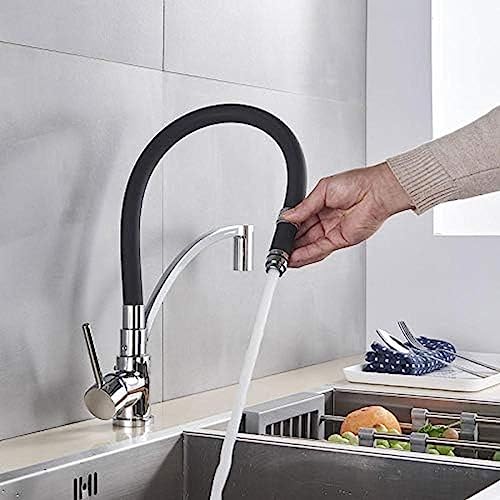 Küchenspüle Wasserhahn Heißer Kaltmischer Kranheil Schwarzer Gummi Rotation Down Küchenmischer Kran Hahn Küchenspüle Wasserhahn Heißer Kaltmischer Kranheil Schwarzer Gummi Rotation Down Küchenmischer Kran Hahn von ZCHZCS