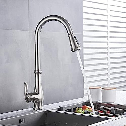 Küchenspüle Wasserhahn Schwenk Ausziehen Küchenarmatur Waschbecken Tippdeck Montiertes Badezimmer Kran Heißer Und Kaltes Wassermixer Aus Küchenspüle Wasserhahn Schwenk Ausziehen Küchenarmatur Waschbecken Tippdeck Montiertes Badezimmer Kran Heißer Und Kaltes Wassermixer Aus von ZCHZCS