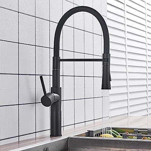 Küchenspüle Wasserhahn Schwenk Gefolgt Küchenarmatur Waschbecken Tap Mattes Schwarzes Deck Mit Heißem Und Kaltem Wassermixer Montiert Küchenspüle Wasserhahn Schwenk Gefolgt Küchenarmatur Waschbecken Tap Mattes Schwarzes Deck Mit Heißem Und Kaltem Wassermixer Montiert von ZCHZCS
