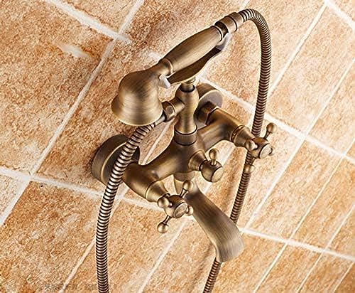 Luxus Badewanne Wasserhahn Dual Griff Handheld Bad Duschmischer Hahn Mit Hand Duschwand Reittier Schwenkspüge Waschbecken Mixer Wasserhahn Wasserhahn Luxus Badewanne Wasserhahn Dual Griff Handheld Bad Duschmischer Hahn Mit Hand Duschwand Reittier Schwenkspüge Waschbecken Mixer Wasserhahn Wasserhahn von ZCHZCS