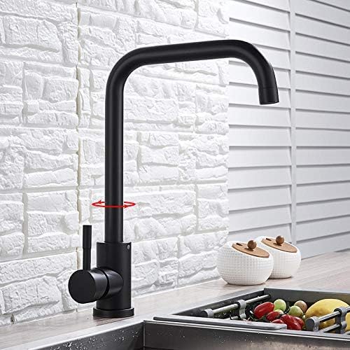 Mattschwarzer Küchenarmatur 360 Rotation Küchenarmaturen Wassermischer Wasserhahn-Mattschwarz A,Mattschwarz B Mattschwarzer Küchenarmatur 360 Rotation Küchenarmaturen Wassermischer Wasserhahn-Mattschwarz A,Mattschwarz B von ZCHZCS