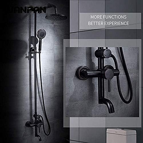 Schwarzes Goldener Duscharmaturen -Wasserhahn Duschmischer Set Mit Bidet Sprühgerätkopfwandmontage Duschschäule Komplette Kits Kits Kits von ZCHZCS