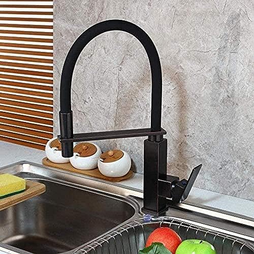 -Wasserhahn 360 Rotierendes Küchenbecken Wasserhahn Ziehen Das Schwarze Deck Aus, Um Rotierende Waschbeckenmischhahn Wasserhahn Zu Installieren -Wasserhahn 360 Rotierendes Küchenbecken Wasserhahn Ziehen Das Schwarze Deck Aus, Um Rotierende Waschbeckenmischhahn Wasserhahn Zu Installieren von ZCHZCS