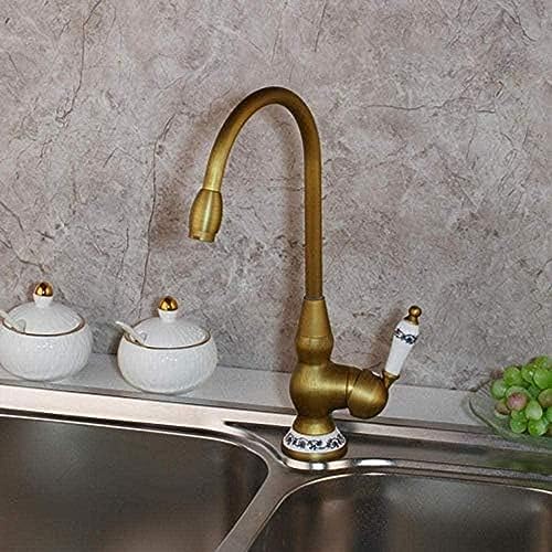 Wasserhahn Antikes Messing Küchenspüle Geschnitzter Wasserhahn Langer Nasenauslauf Waschspüle Tap 360 Rotation Eingriff Mischmischhahn Wasserhahn Antikes Messing Küchenspüle Geschnitzter Wasserhahn Langer Nasenauslauf Waschspüle Tap 360 Rotation Eingriff Mischmischhahn von ZCHZCS