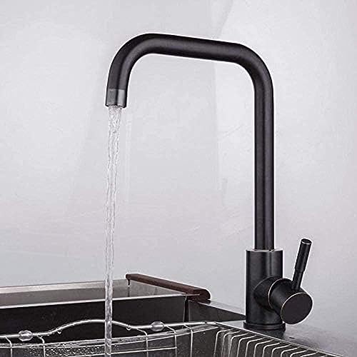 -Wasserhahn Edelstahl Küchenarmatur Schwarz Rotierende Küchenspüle Wasserhahn Heiß Und Kaltes Wasser Wasserhahn Eingriff Wasserhahn -Wasserhahn Edelstahl Küchenarmatur Schwarz Rotierende Küchenspüle Wasserhahn Heiß Und Kaltes Wasser Wasserhahn Eingriff Wasserhahn von ZCHZCS