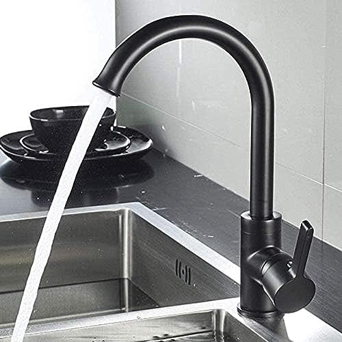 Wasserhahn Eingriff Küchenspüle Wasserhahn Matt Schwarz 360 Grad Rotation Waschbecken Kaltheiße Mixer Crane Messing Wasserhahn Eingriff Küchenspüle Wasserhahn Matt Schwarz 360 Grad Rotation Waschbecken Kaltheiße Mixer Crane Messing von ZCHZCS