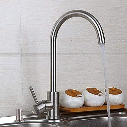 -Wasserhahn Gebürstet Nickel Küchenspüle Wasserhahn Rotieren 360 Agitator Küchenbecken Wasserhahn Leitungswasserseifenspender Deck Installation -Wasserhahn Gebürstet Nickel Küchenspüle Wasserhahn Rotieren 360 Agitator Küchenbecken Wasserhahn Leitungswasserseifenspender Deck Installation von ZCHZCS