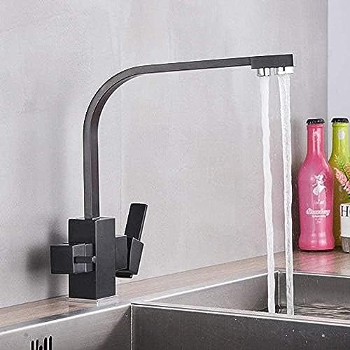 Wasserhahn Küche Wasserfilter Wasserhahn Küche Wasserhähnen Dual Spout Filter Wasserhahnmischer 360 Grad Rotation Wasserreinigung Feature Taps von ZCHZCS
