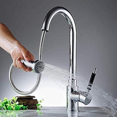Wasserhahn Küche Wasserhähne Silber Eingreifer Ausziehen Küchenhahn Einlöcher Griff Schwenkbar 360 Grad Wassermischer Hahn Wasserhahn Küche Wasserhähne Silber Eingreifer Ausziehen Küchenhahn Einlöcher Griff Schwenkbar 360 Grad Wassermischer Hahn von ZCHZCS
