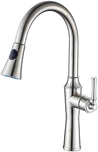 Wasserhahn Küche Wasserhähnen Mixer Tap Edelstahl Heiße Und Kalte Küche Spüle Tipp Herausholen 360 Grad Rotierender Wasserhahn Wasserhahn von ZCHZCS