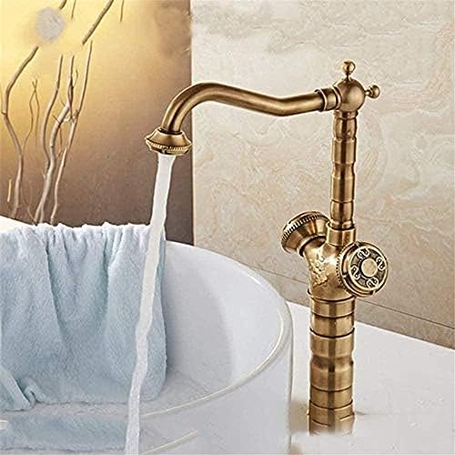 Wasserhahn Küche Wasserhahn Becken Wasserhahn Antikes Bronze -Messingdeck Montiertes Küchenspüle Wasserhahn Zwei Sitz Wasserhahn Küche Wasserhahn Becken Wasserhahn Antikes Bronze -Messingdeck Montiertes Küchenspüle Wasserhahn Zwei Sitz von ZCHZCS