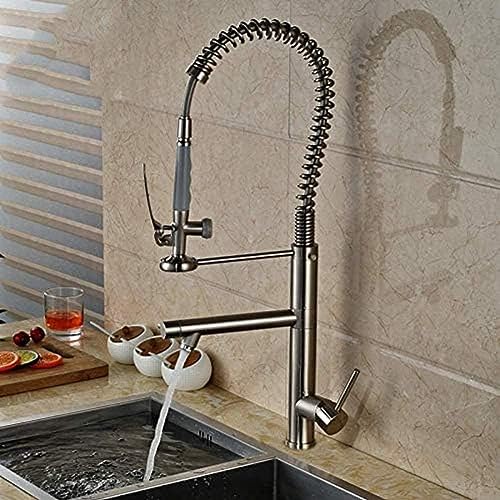 Wasserhahn Küche Wasserhahn Feste Messing Hoch Rotierende Doppelsprinkler Federküche Wasserhahn Feder Rührer Wasserhahn Pinsel Nickeldeck Installation Wasserhahn Küche Wasserhahn Feste Messing Hoch Rotierende Doppelsprinkler Federküche Wasserhahn Feder Rührer Wasserhahn Pinsel Nickeldeck Installation von ZCHZCS