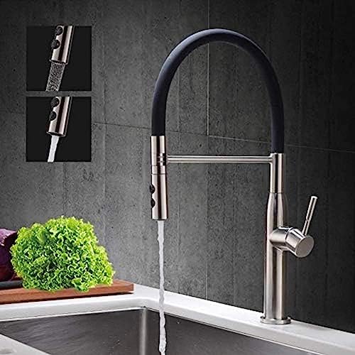 Wasserhahn Küche Wasserhahn Gebürstet Nickel Frühling Küchenspüle Wasserhahn Sprühgerät Wasser Strömung Sprinkler Pulldown Kitchenmixer Deck Mit Heißem Und Kaltem Wasserhahn Montiert Wasserhahn Küche Wasserhahn Gebürstet Nickel Frühling Küchenspüle Wasserhahn Sprühgerät Wasser Strömung Sprinkler Pulldown Kitchenmixer Deck Mit Heißem Und Kaltem Wasserhahn Montiert von ZCHZCS