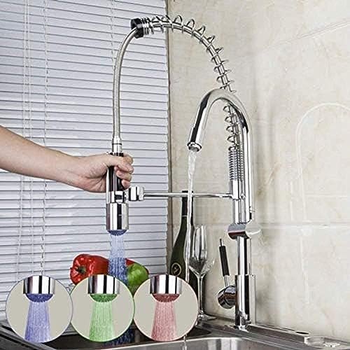 Wasserhahn Küche Wasserhahn Verchromt Polierte Küchenarmatur LED LED DOPdown Basin Wasserhahn Messing Wasserhahn Rotierender Behälter Waschbecken Waschbecken-Wasserhahnmixer Auf Der Theke Montiert Wasserhahn Küche Wasserhahn Verchromt Polierte Küchenarmatur LED LED DOPdown Basin Wasserhahn Messing Wasserhahn Rotierender Behälter Waschbecken Waschbecken-Wasserhahnmixer Auf Der Theke Montiert von ZCHZCS