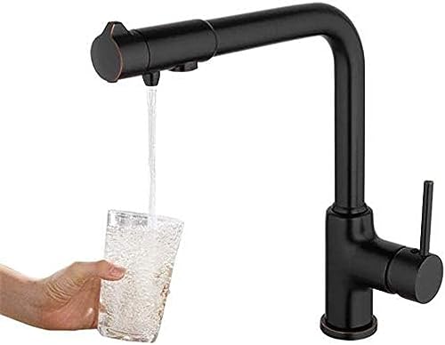 Wasserhahn Küche Wasserhahn Wasserfilter Wasserhahn Mixer Schwarz Bronze Küche Spüle Wasserhahn Messing Küche Trinkwasser Wasserhahn Mischhahn von ZCHZCS