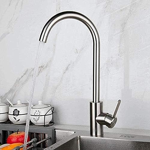 Wasserhahn Küchenarmatur 360 Grad Nicht Rotierender Seifenspender Gebogener Auslauf Wasserhahn Becken Spülbecken Wasserhahnmixer von ZCHZCS
