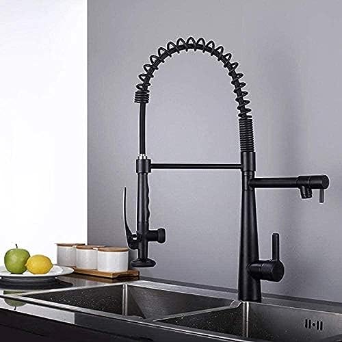 -Wasserhahn Küchenarmatur Ausziehen Deck Installiert 360 Grad Rotierender Heißer Und Kalter Wasserhahn Goldmixer -Wasserhahn Küchenarmatur Ausziehen Deck Installiert 360 Grad Rotierender Heißer Und Kalter Wasserhahn Goldmixer von ZCHZCS