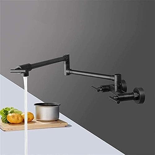 Wasserhahn Küchenmischer Waschbecken Wasserhahn -Topf Füllstoff TAP MATTER SCHWARZEN GREIDEN DOILLICHE LOCHE WALS MOBTEM Swinging Spout Heißes Und Kaltes Wasser von ZCHZCS