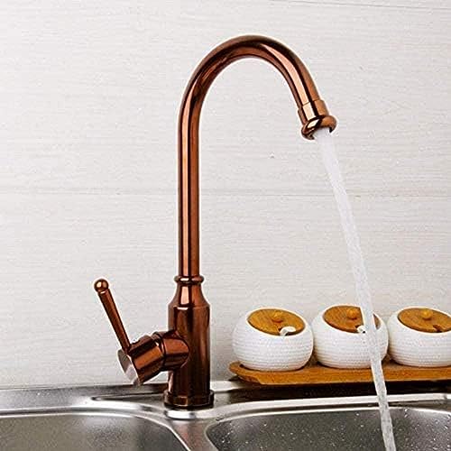 Wasserhahn Küchenspüle Mixer Roségold Poliertes Raum Metall Ein Hebel Wasserhahn Badezimmer Wasserhahn Wasserhahn Wasserhahn Küchenspüle Mixer Roségold Poliertes Raum Metall Ein Hebel Wasserhahn Badezimmer Wasserhahn Wasserhahn von ZCHZCS