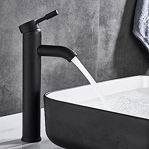 -Wasserhahn Matt Schwarzer Griff Heiß Und Kaltes Wasserbecken Wasserhahn Badezimmerschrank Wasserhahn Einfaches Becken Wasserhahndeck -Wasserhahn Matt Schwarzer Griff Heiß Und Kaltes Wasserbecken Wasserhahn Badezimmerschrank Wasserhahn Einfaches Becken Wasserhahndeck von ZCHZCS