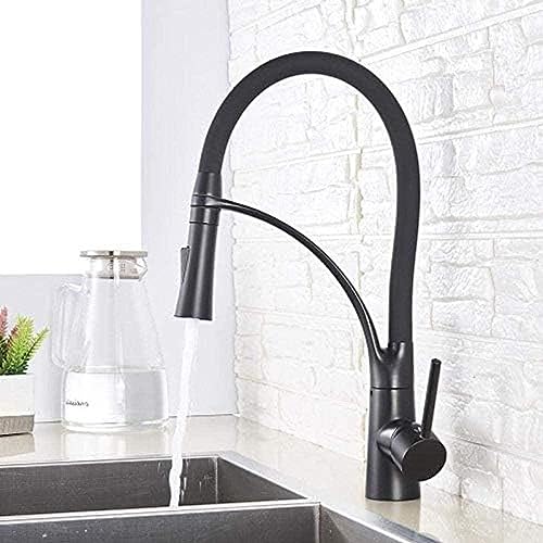 Wasserhahn Mattes Schwarzer Sprühstrom Zwei Modi Rotation Küchenspüle Wasserhahn Heißer Kaltmischer Kranhack -Tap -Farbanpassung Wasserhahn Mattes Schwarzer Sprühstrom Zwei Modi Rotation Küchenspüle Wasserhahn Heißer Kaltmischer Kranhack -Tap -Farbanpassung von ZCHZCS