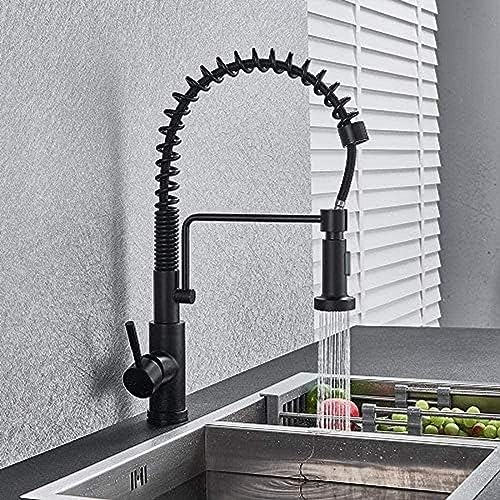 Wasserhahn Mattes Schwarzes Auszugssensor Küchenarmaturenssensor Kitchen Smart Und Empfindliche Touch Control Wasserhahnmixer Küchenarmatur Wasserhahn von ZCHZCS