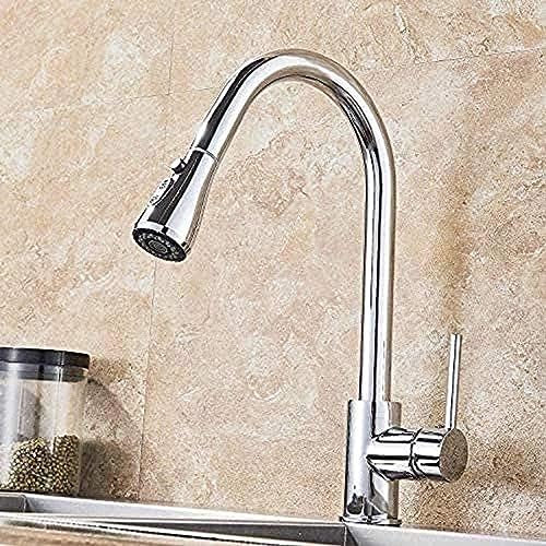 -Wasserhahn Mit Duschauszugsdüse Zwei-Funktion-Düse Einer Hebelküchenmischer Mit Stoppknopf Kann Um 360 ° Gedreht Werden -Wasserhahn Mit Duschauszugsdüse Zwei-Funktion-Düse Einer Hebelküchenmischer Mit Stoppknopf Kann Um 360 ° Gedreht Werden von ZCHZCS