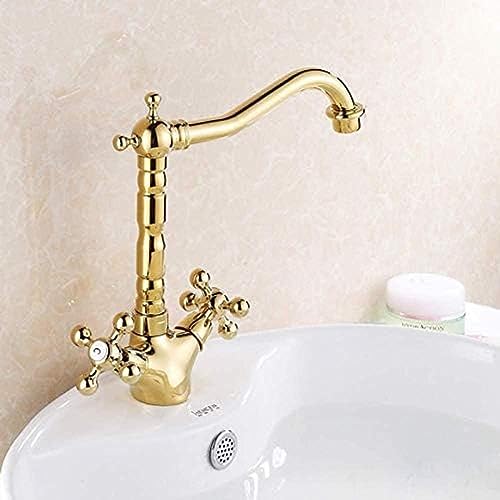 Wasserhahn Moderner Gold Messing Badezimmer Basin Wasserhahn Stil Eitelkeitsspüle Mixer Tap Deck Montiertes Wasserhahn Montiert von ZCHZCS