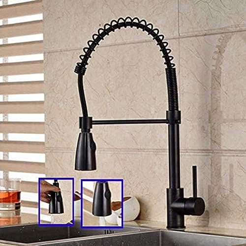 -Wasserhahn Modernes Öl Gerieben Bronze Zweimodell Pull Down Sprayer Küchenspüle Wasserhahnmischungshahn -Wasserhahn Modernes Öl Gerieben Bronze Zweimodell Pull Down Sprayer Küchenspüle Wasserhahnmischungshahn von ZCHZCS