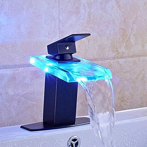 Wasserhahn Öl Gerieben Bronze LED Farbe Wechsel Waschbecken Wasserhahn Deck Montiertes Glas Basin Mixer Tap Glassauslaufdeck Montiert Wasserhahn Öl Gerieben Bronze LED Farbe Wechsel Waschbecken Wasserhahn Deck Montiertes Glas Basin Mixer Tap Glassauslaufdeck Montiert von ZCHZCS