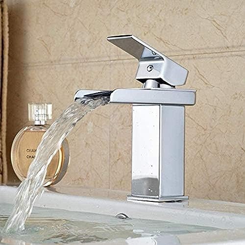Wasserhahn Promotion Chrom Messing Wasserfall Badezimmer Becken Wasserhahn Quadrat Waschtisch Mischmischer Tap 1 Griff Wasserhahn Promotion Chrom Messing Wasserfall Badezimmer Becken Wasserhahn Quadrat Waschtisch Mischmischer Tap 1 Griff von ZCHZCS