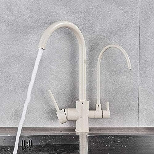 -Wasserhahn Reinigen Küchenarmatur Wasserhahn Installation Doppelgriff Purifiking Küchenspüle Wasserhahn 2 Rotierende Düsen Küchenarmatur -Wasserhahn Reinigen Küchenarmatur Wasserhahn Installation Doppelgriff Purifiking Küchenspüle Wasserhahn 2 Rotierende Düsen Küchenarmatur von ZCHZCS