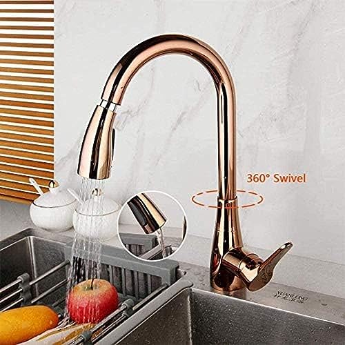 Wasserhahn Roségold Küche Wasserhahn Vergoldetem Waschbecken Schwenkwasserhahn Waschbecken Wasserhahn Mit Dropdown-Spray-Wasserhahn Wasserhahn Roségold Küche Wasserhahn Vergoldetem Waschbecken Schwenkwasserhahn Waschbecken Wasserhahn Mit Dropdown-Spray-Wasserhahn von ZCHZCS