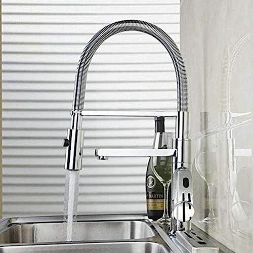 -Wasserhahn Rotierender Doppelfunktion Festes Messing-Ausfall-Sprinkler-Wasserhahn Verchromt-plattierte Einzel-Handle-Decks-Spüle Mischhahn -Wasserhahn Rotierender Doppelfunktion Festes Messing-Ausfall-Sprinkler-Wasserhahn Verchromt-plattierte Einzel-Handle-Decks-Spüle Mischhahn von ZCHZCS