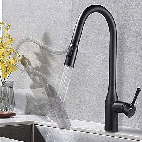 Wasserhahn Streamline -Design Spray Stream Modi Küchenarmatur Ausziehen Heißer Kaltmixer Tap Deck Halterung von ZCHZCS