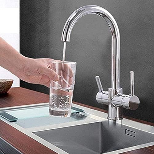 Wasserhahn Trinkwasserreinigung Tap Chrom Küchenspüle Wasserhahnmixer Design 360 Grad Rotation Gefilterte Küchenarmatur Wasserhahn Trinkwasserreinigung Tap Chrom Küchenspüle Wasserhahnmixer Design 360 Grad Rotation Gefilterte Küchenarmatur von ZCHZCS