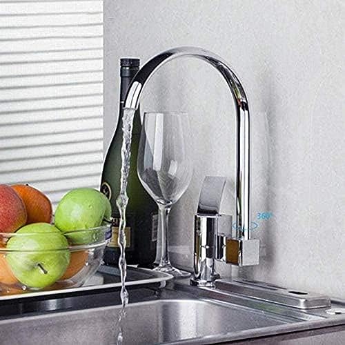 Wasserhahn Verchromtem Messing Einer Loch Behälter Rotationsmischer Wasserhahn Rotary Sprinkler Küche Spüle Wasserhahn von ZCHZCS