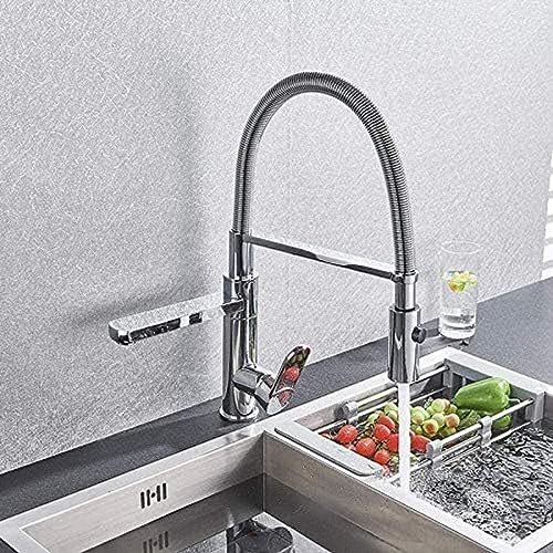 -Wasserhahn Verchromtem Pull-Down-Küchenarmatur-Deck Installation Heiße Und Kalte Küchenspüle Wasserhahn Mit Flow Jet Küche Duschkopf -Wasserhahn Verchromtem Pull-Down-Küchenarmatur-Deck Installation Heiße Und Kalte Küchenspüle Wasserhahn Mit Flow Jet Küche Duschkopf von ZCHZCS