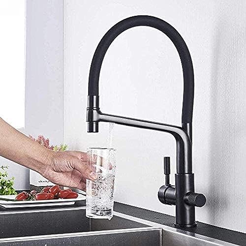 -Wasserhahnmixer Tap Trinkwasser Küchenspüle Mixer Messing Mit 360 ° Rotierender Geschirrsdusche -Wasserhahnmixer Tap Trinkwasser Küchenspüle Mixer Messing Mit 360 ° Rotierender Geschirrsdusche von ZCHZCS