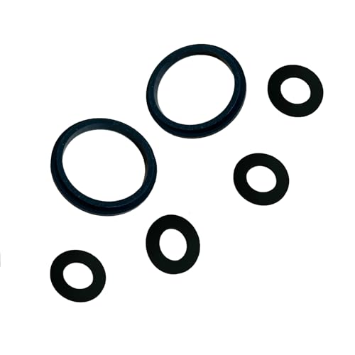 6Pcs Verbindungsstück Dichtungen Unterlegscheiben für Lay Z Lazy Spa Gummidichtung Set A/B/C Kupplungsdichtungen Verbindungsstück Dichtungen Dichtungen (Black) von ZCLYHT